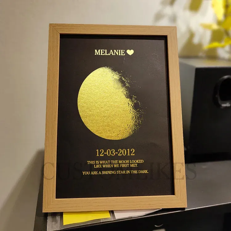 CUSTOM ART REAL MOON PHASE