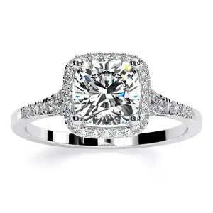 Desert Rose - GIA Natural Emerald Diamond Engagement Ring