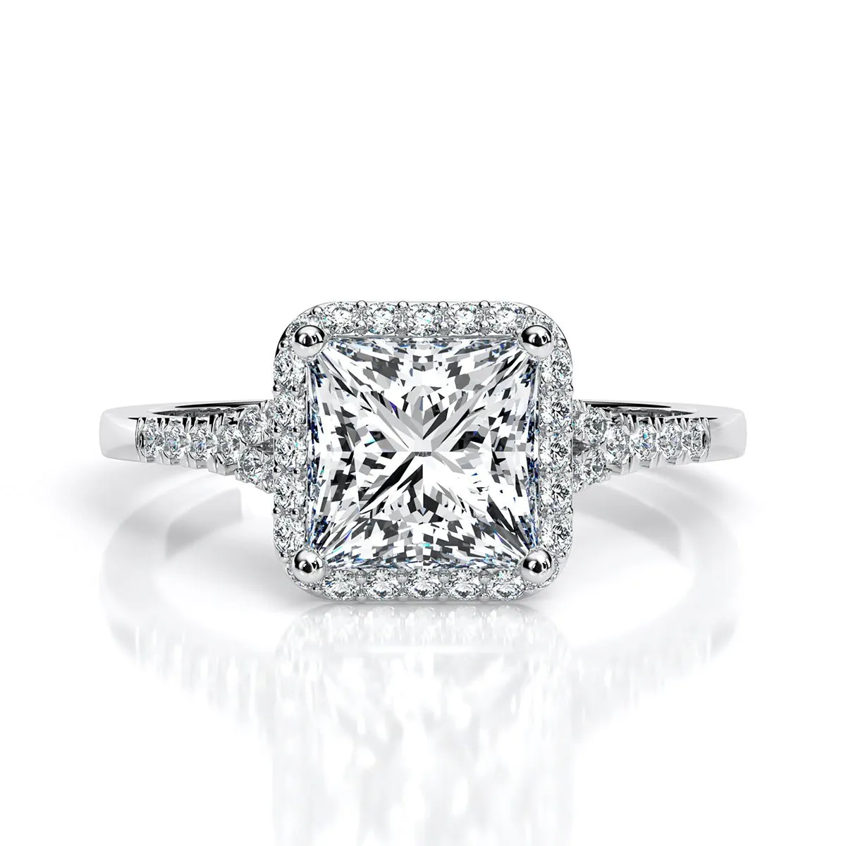 Desert Rose - Princess Diamond Engagement Ring