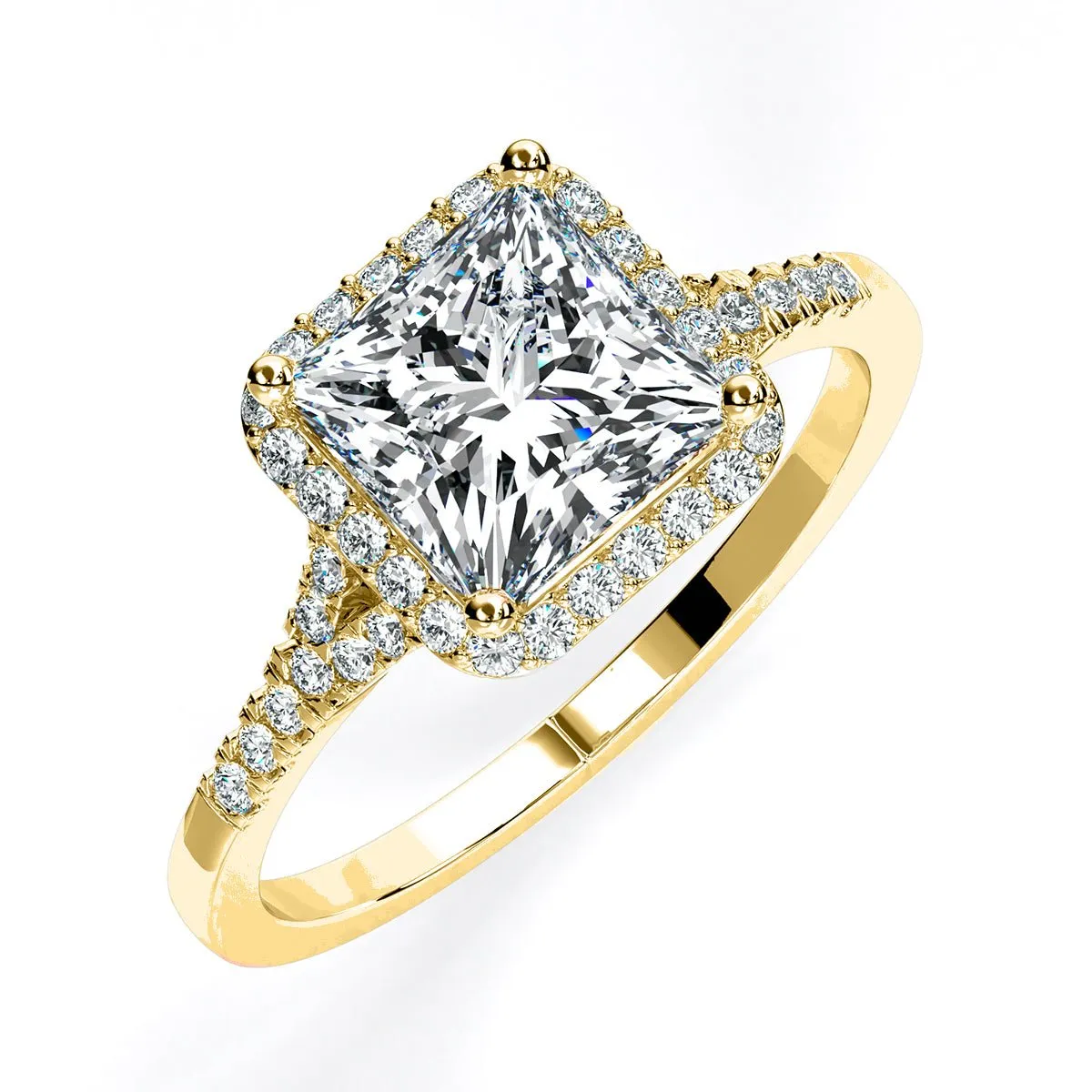 Desert Rose - Princess Diamond Engagement Ring