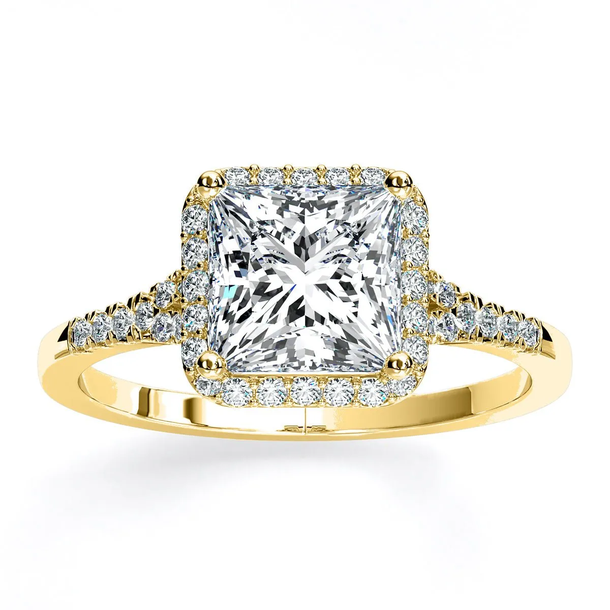 Desert Rose - Princess Diamond Engagement Ring