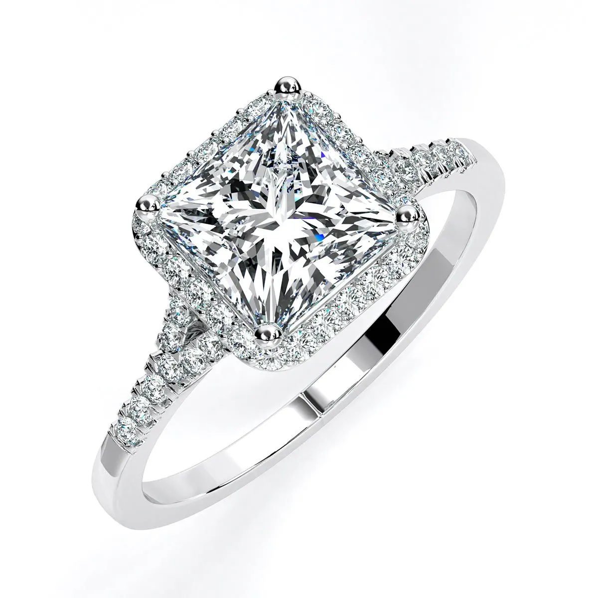 Desert Rose - Princess Diamond Engagement Ring