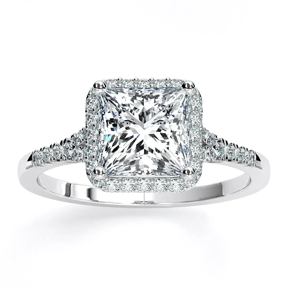 Desert Rose - Princess Diamond Engagement Ring