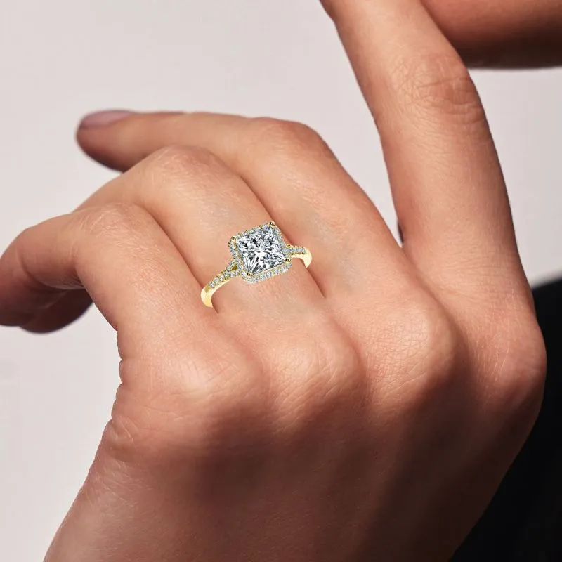 Desert Rose - Princess Diamond Engagement Ring