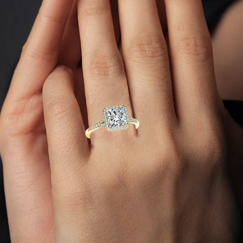 Desert Rose - Princess Diamond Engagement Ring