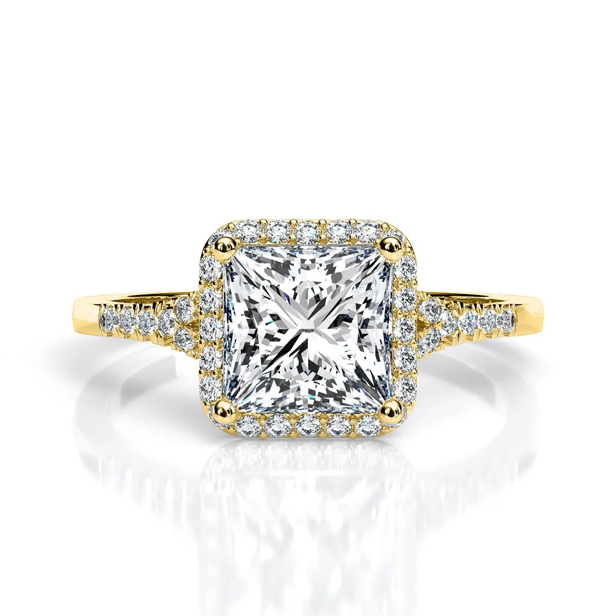 Desert Rose - Princess Diamond Engagement Ring