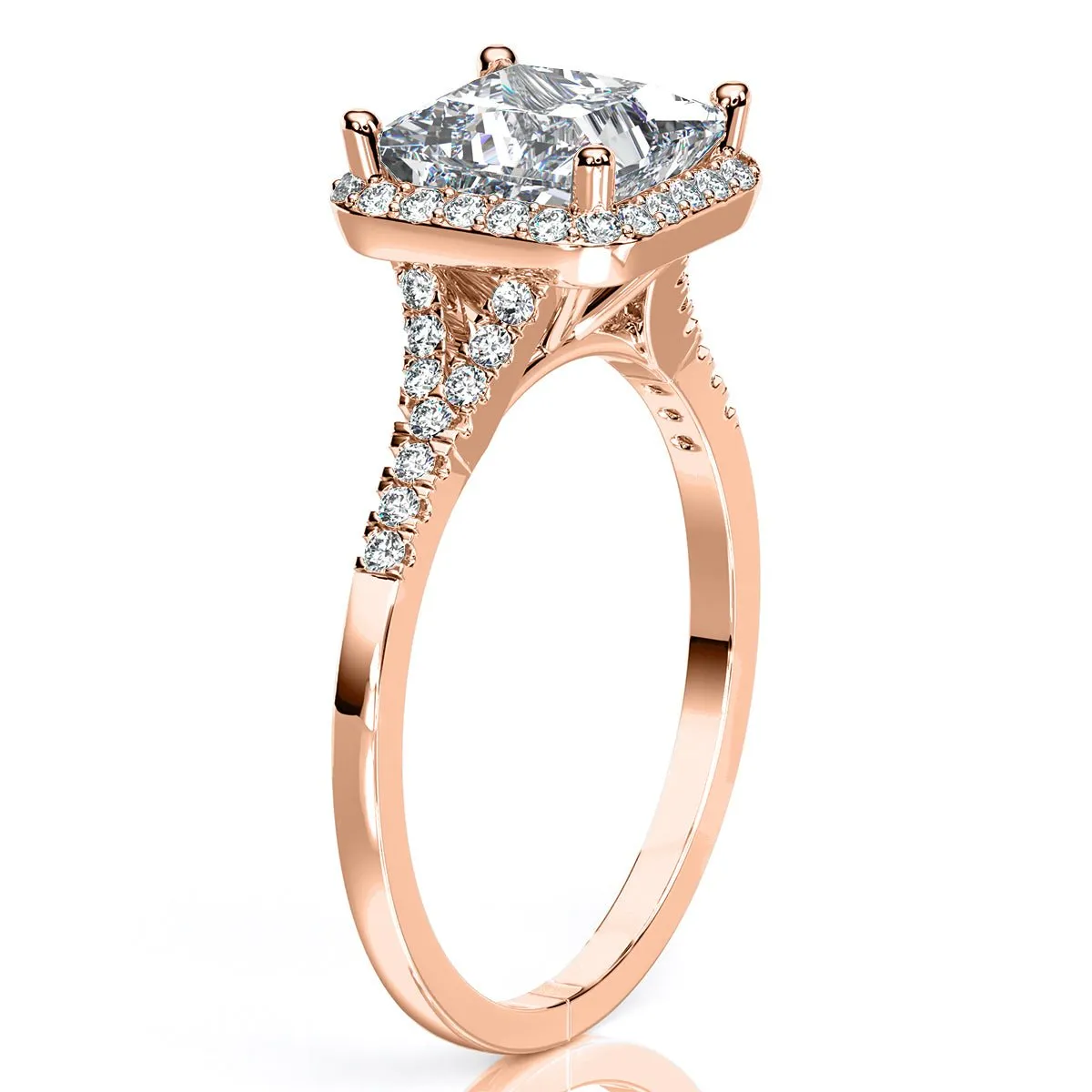 Desert Rose - Princess Diamond Engagement Ring