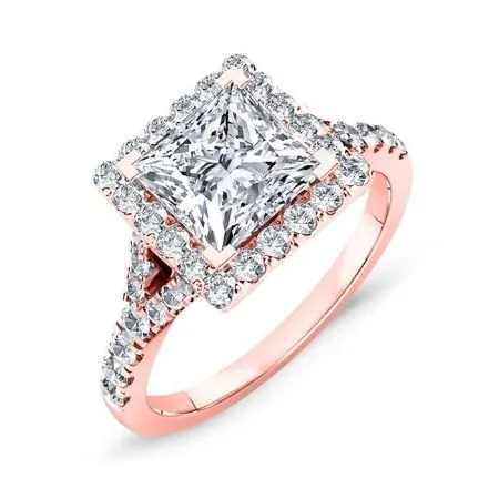 Desert Rose - Princess Lab Diamond Bridal Set (IGI Certified)