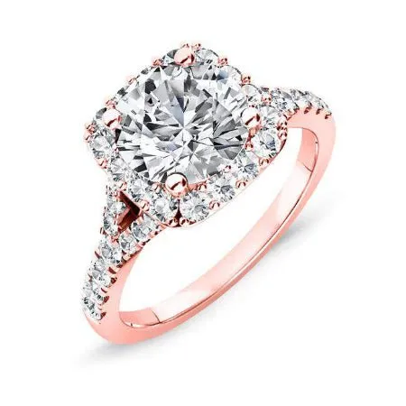 Desert Rose - Round Diamond Engagement Ring