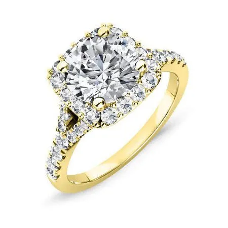 Desert Rose - Round Diamond Engagement Ring