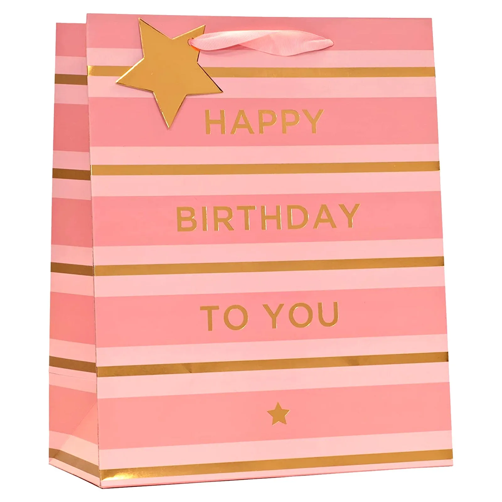 Design By Violet Pink Birthday Gift Bag