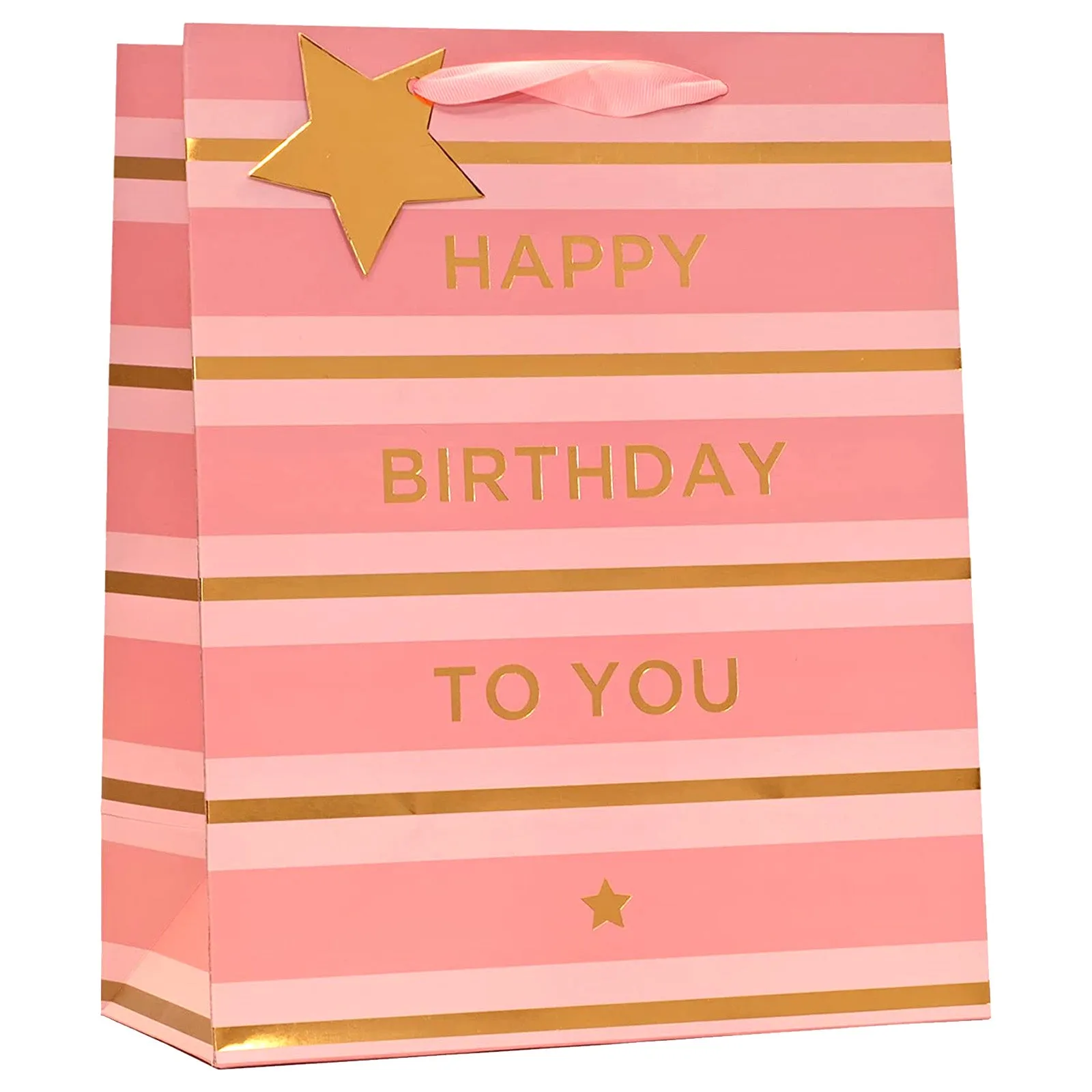 Design By Violet Pink Birthday Gift Bag