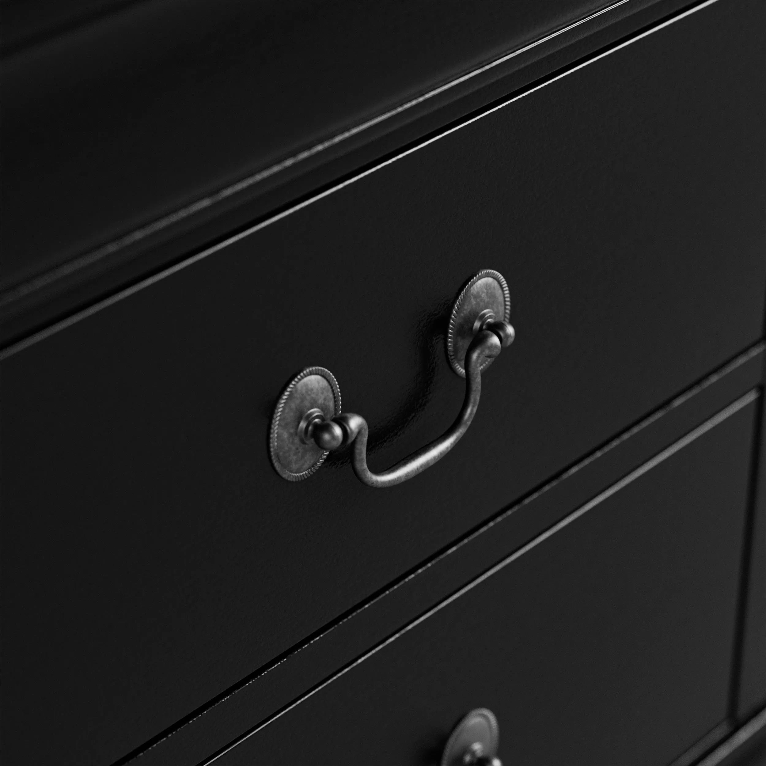Devi Traditional Solid Wood 5-drawer Chest