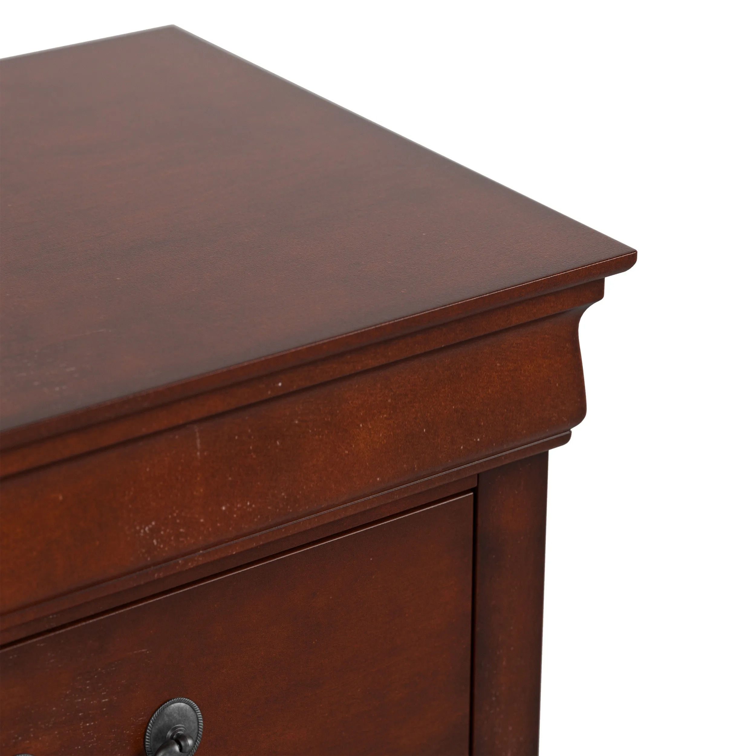 Devi Traditional Solid Wood 5-drawer Chest