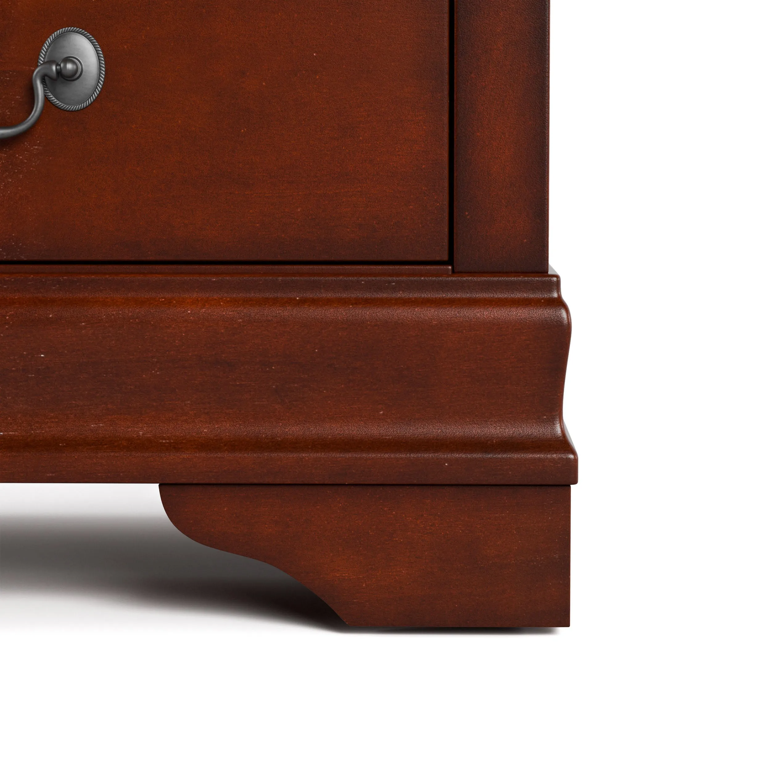 Devi Traditional Solid Wood 5-drawer Chest