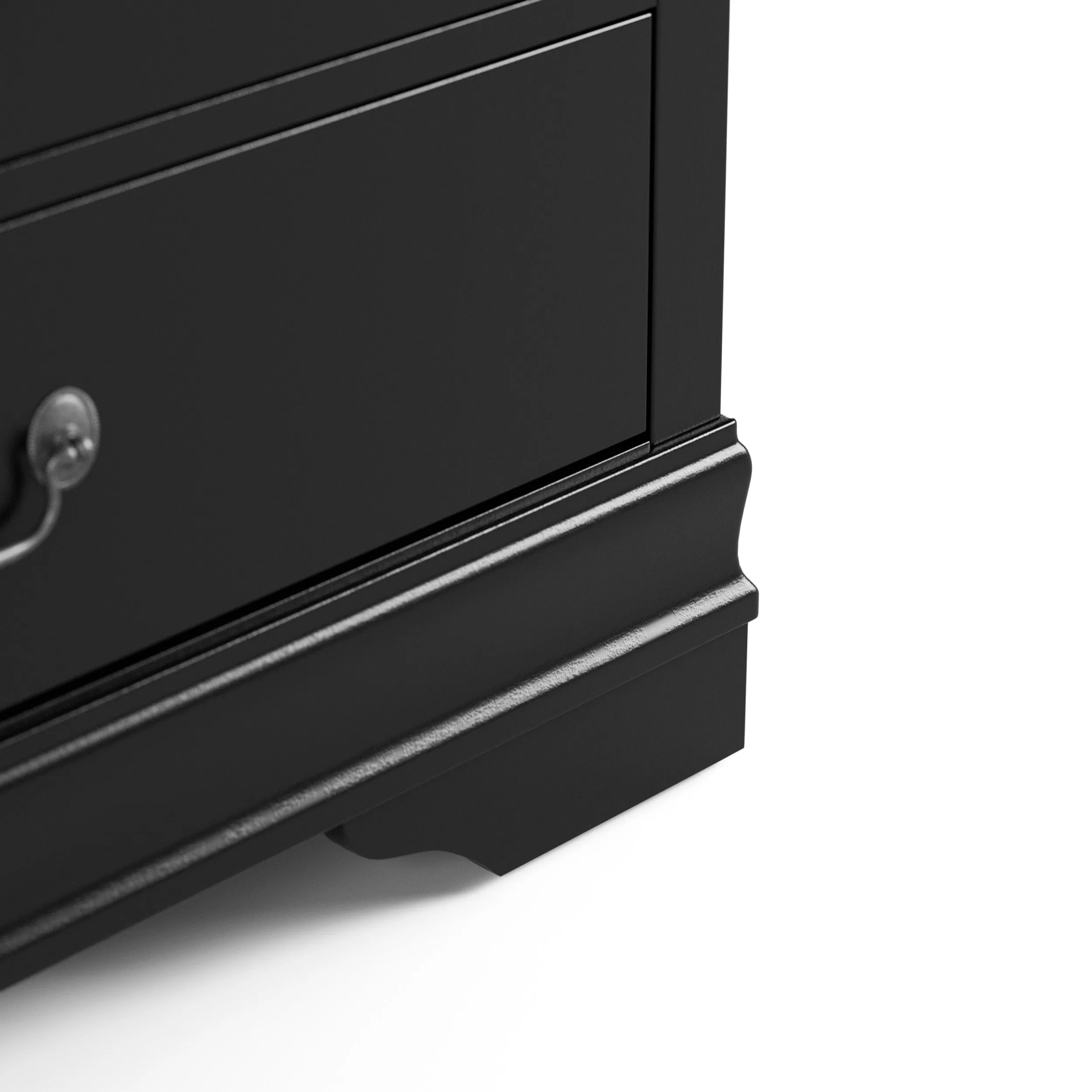 Devi Traditional Solid Wood 5-drawer Chest