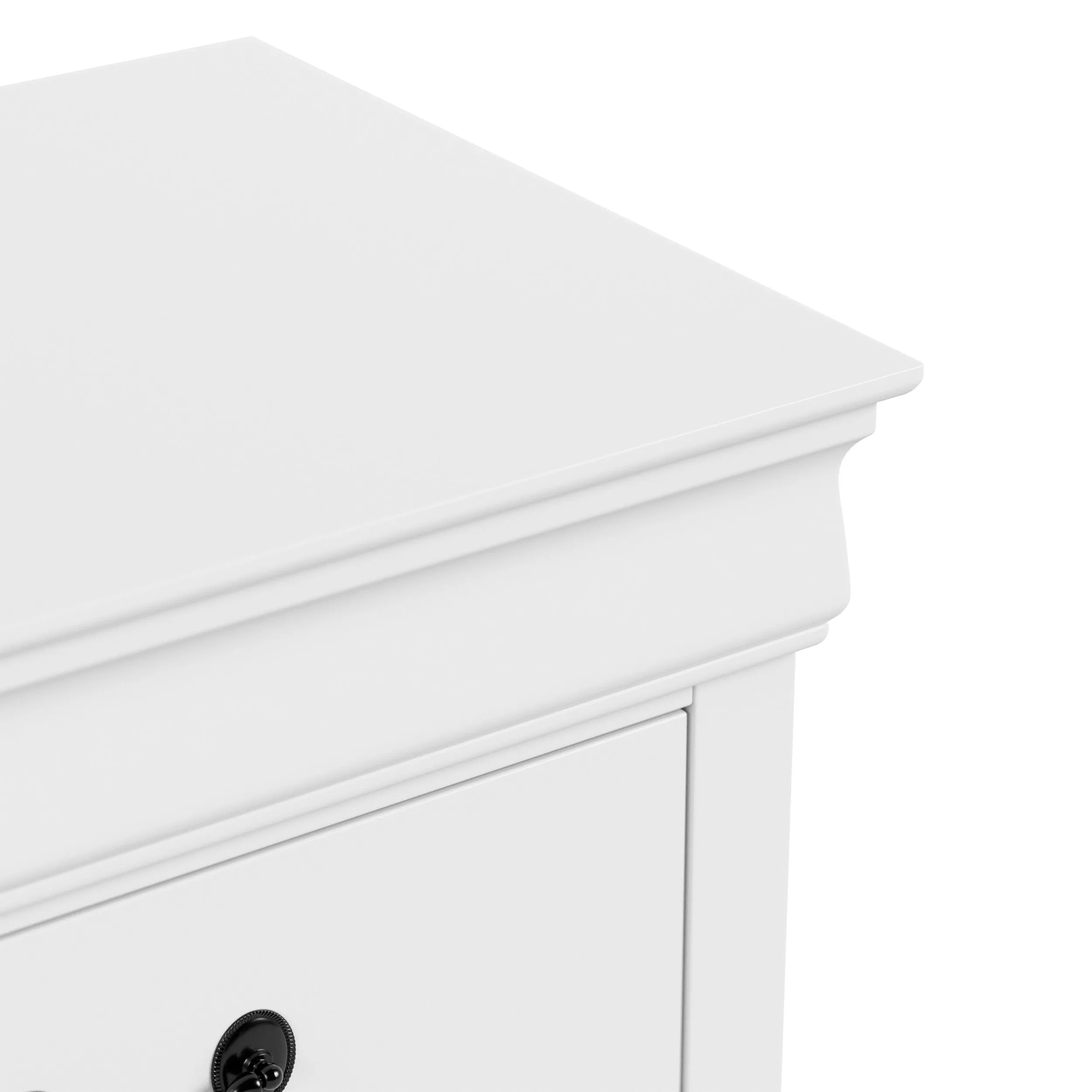 Devi Traditional Solid Wood 5-drawer Chest
