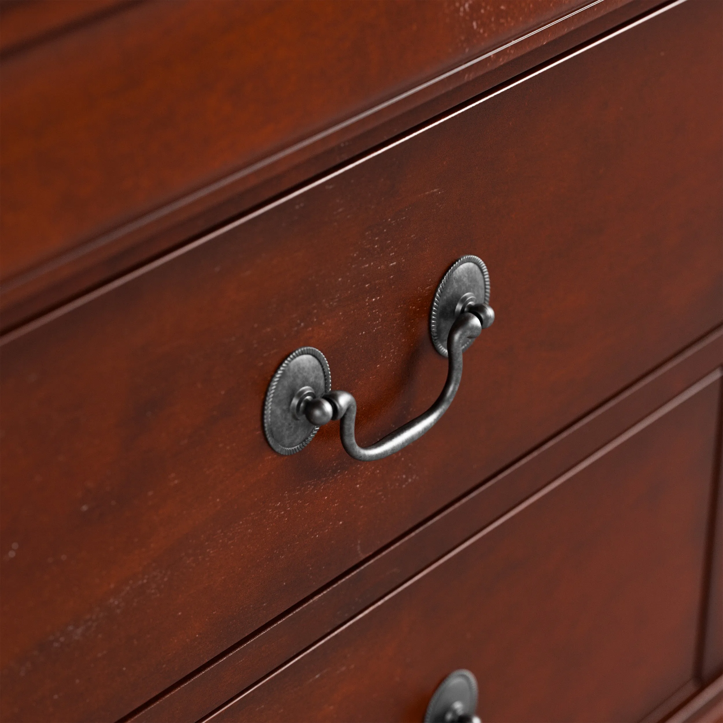 Devi Traditional Solid Wood 5-drawer Chest