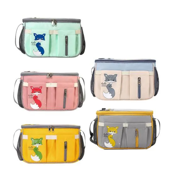 Diaper Bag   Stroller Organizer - Premium quality - Charging cable included - Pink