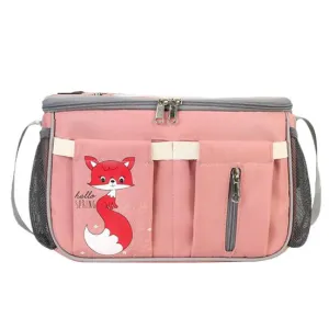Diaper Bag   Stroller Organizer - Premium quality - Charging cable included - Pink