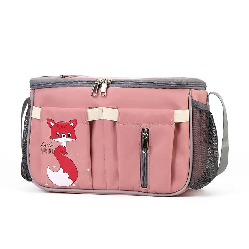 Diaper Bag   Stroller Organizer - Premium quality - Charging cable included - Pink