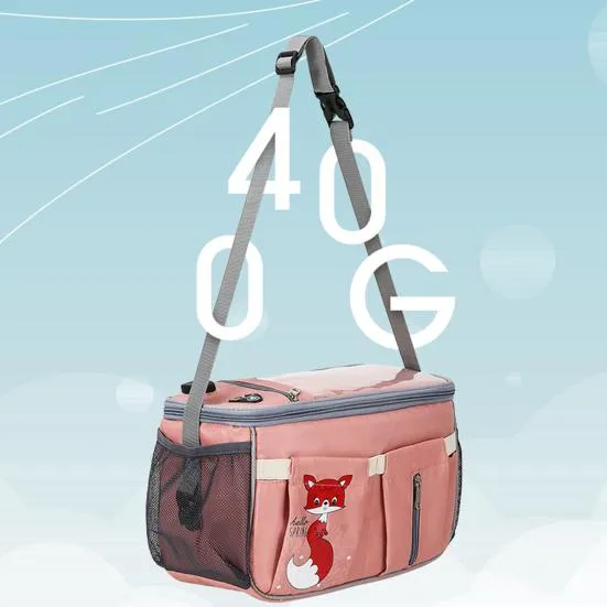 Diaper Bag   Stroller Organizer - Premium quality - Charging cable included - Pink