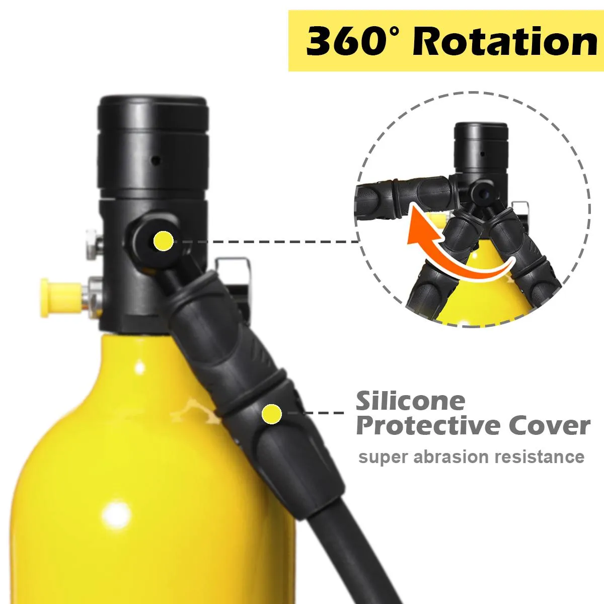 DIDEEP X4000Pro 1L Scuba Diving Gear Cylinder Oxygen Professional Buceo Diving Equipment Scuba Kit Water Pump Snorkeling Set