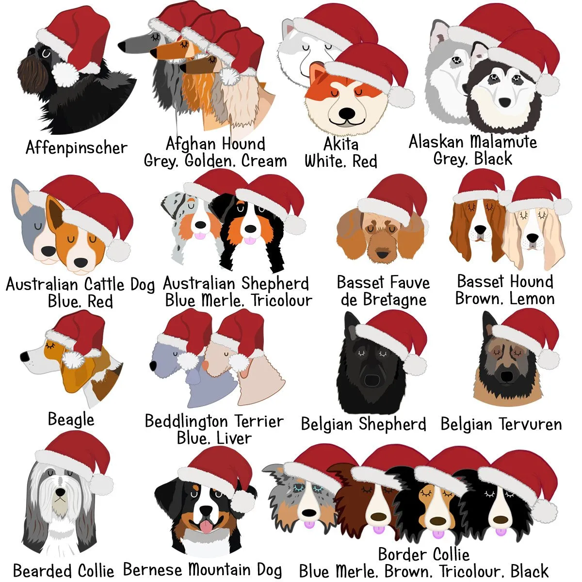 Dog Christmas Decoration - Personalised Santa Dog