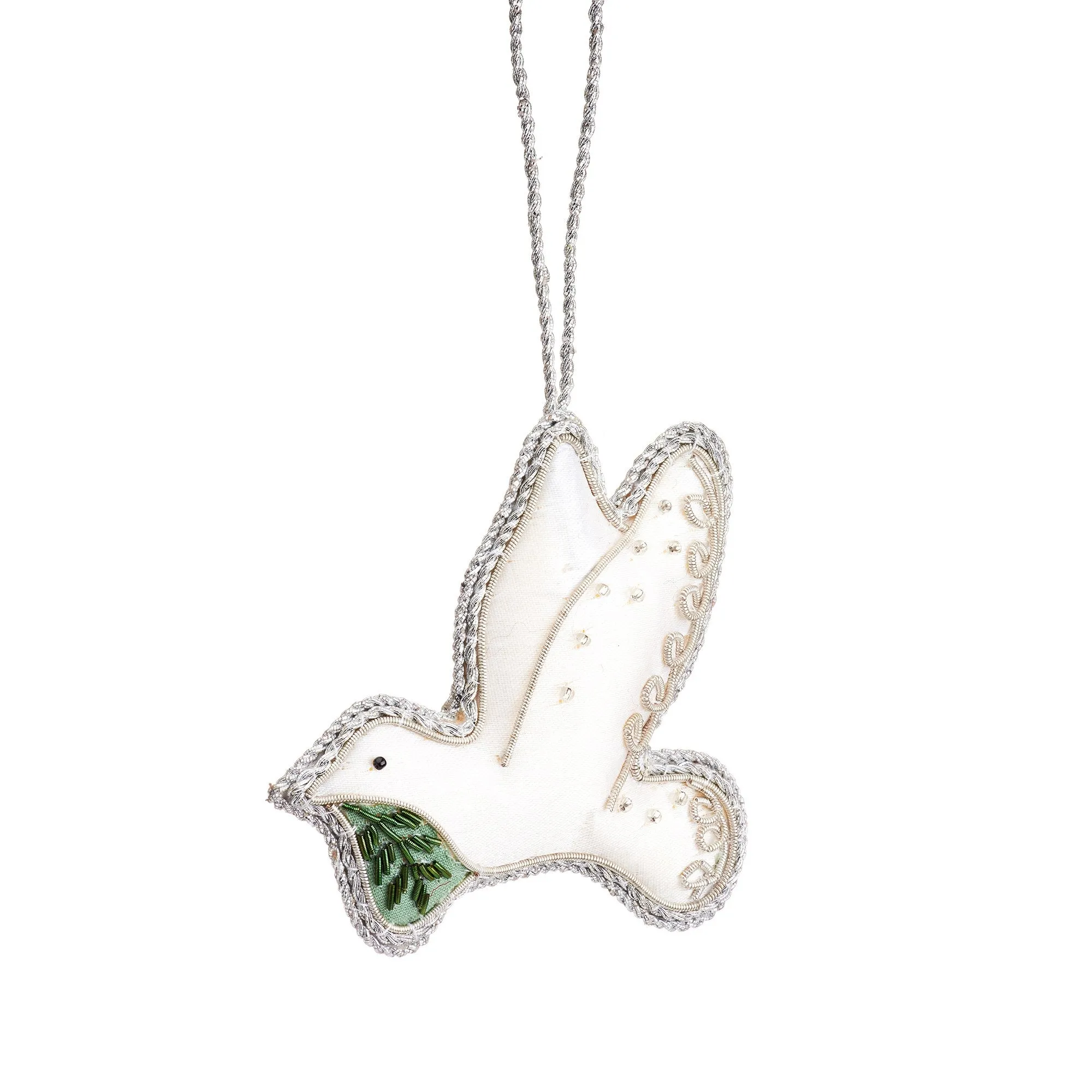 Dove Zari Embroidery Decoration