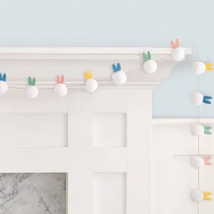 Easter Felt Bunny Ears Pom Pom Garland