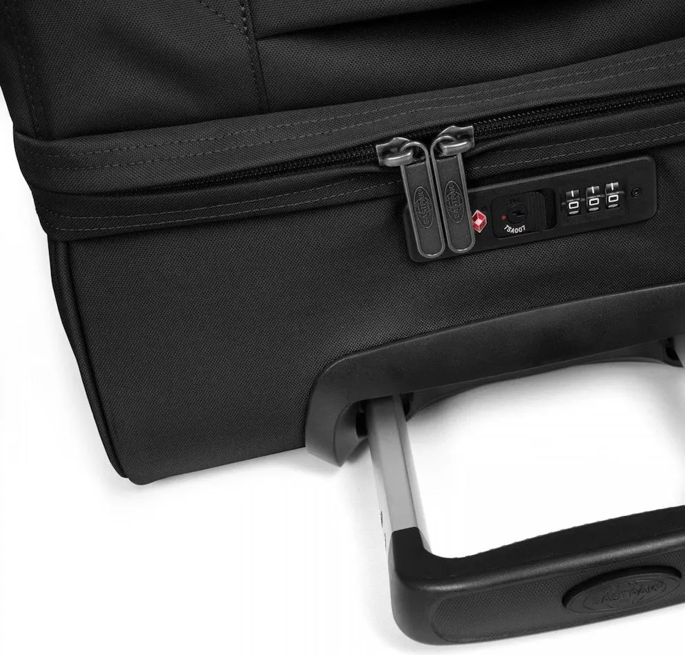 Eastpak - (size M) 78L Transit'R suitcase luggage trolley with TSA combination lock (EK0A5BA80081) - Black