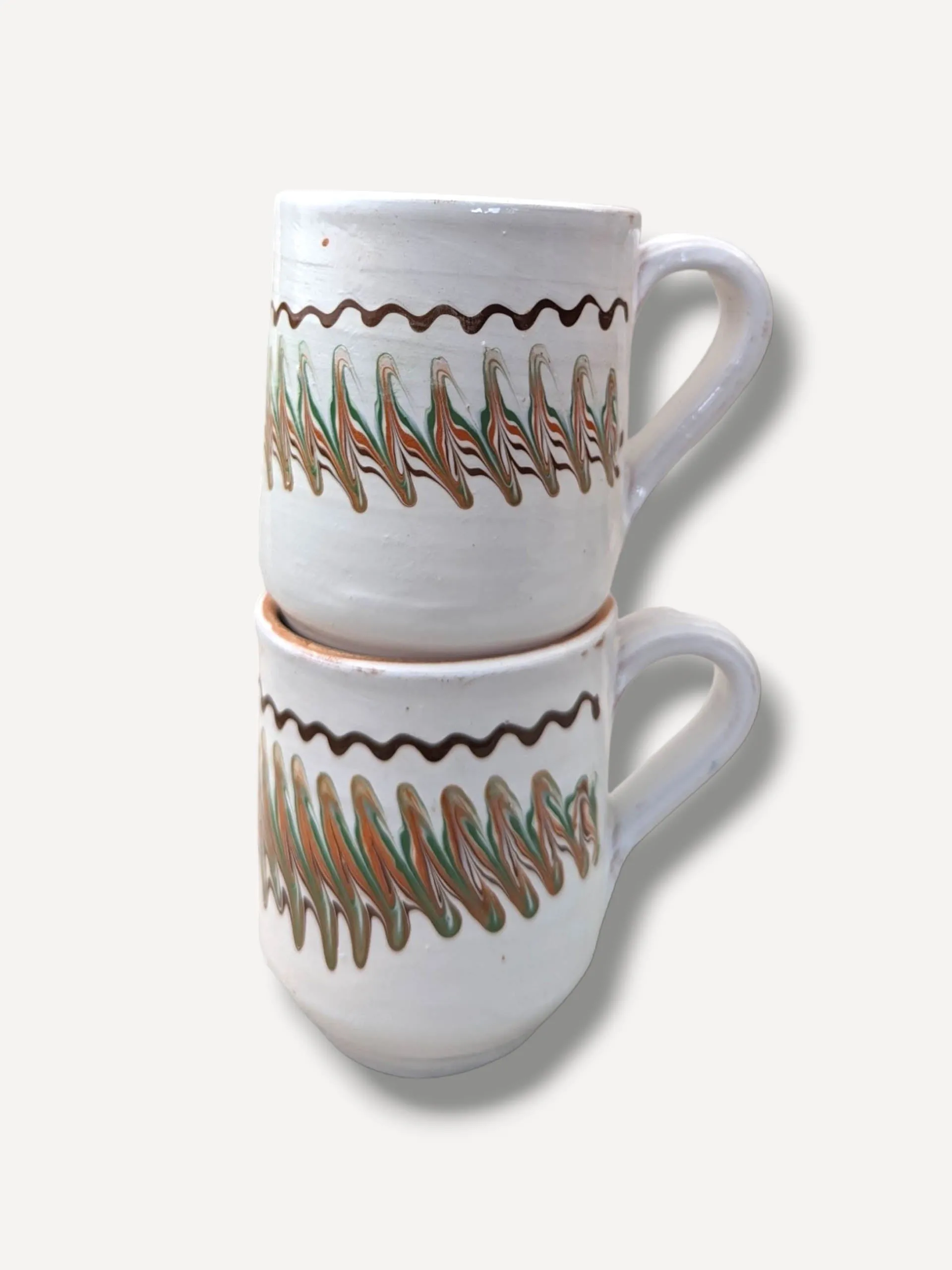 Ecru cylinder mug