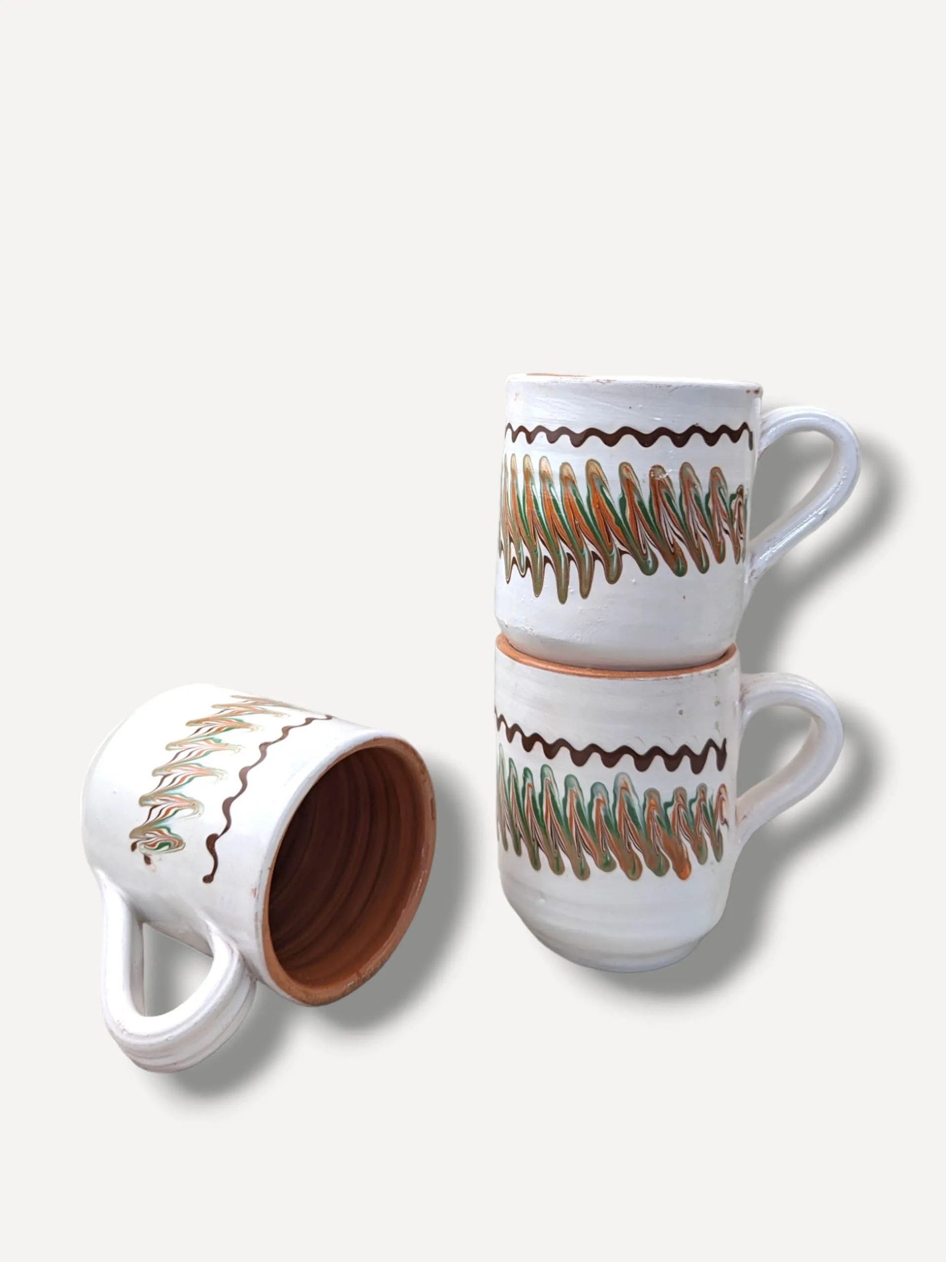 Ecru cylinder mug