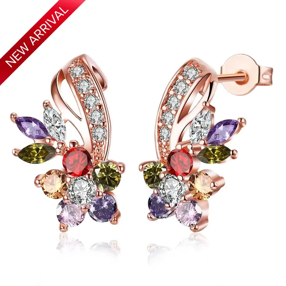 Elegant Zirconia Multi Colour Earring