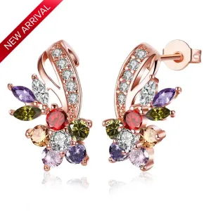 Elegant Zirconia Multi Colour Earring