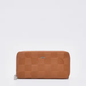 Embross Leather Full Zipper Long Wallet - TGLW0322LN3MK4