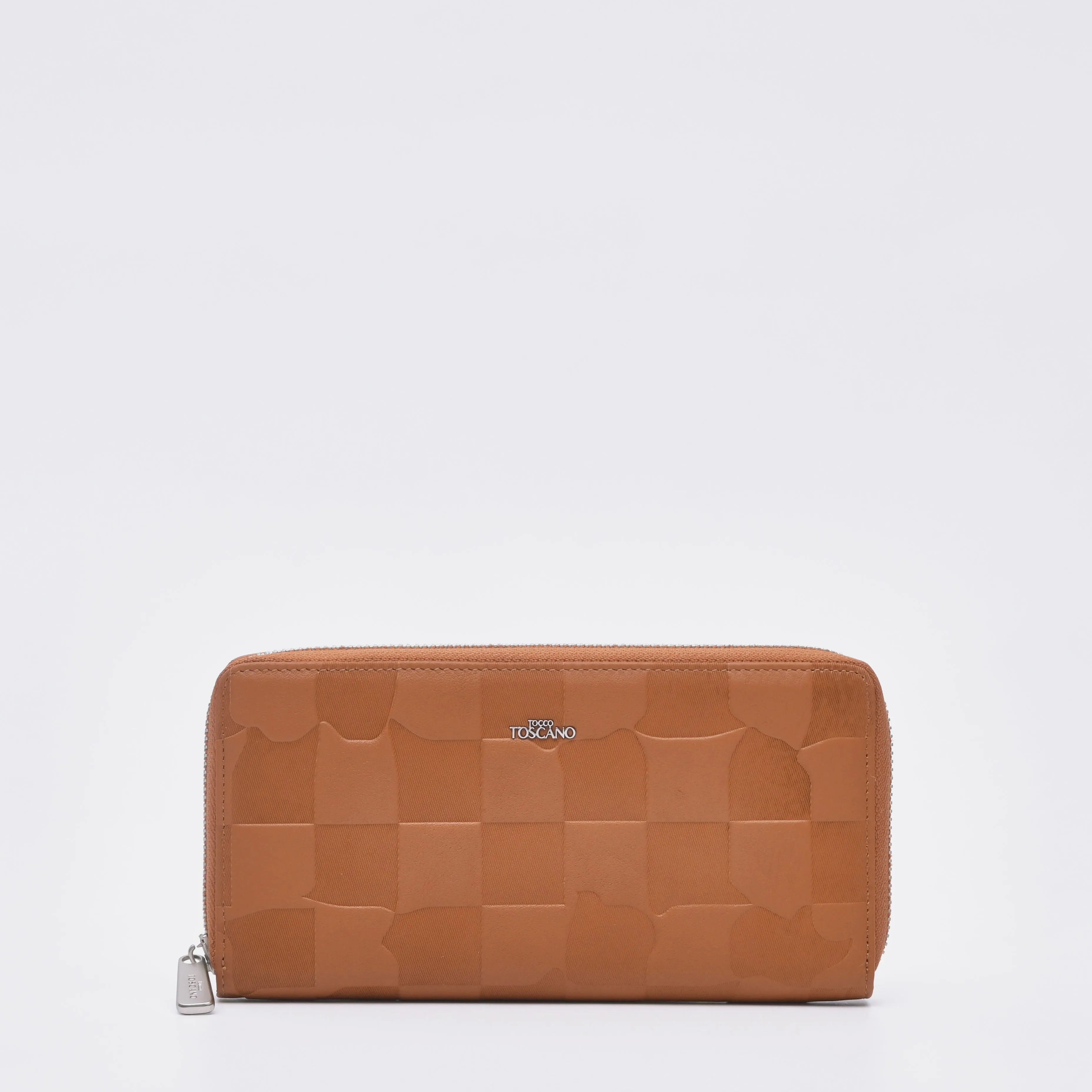 Embross Leather Full Zipper Long Wallet - TGLW0322LN3MK4