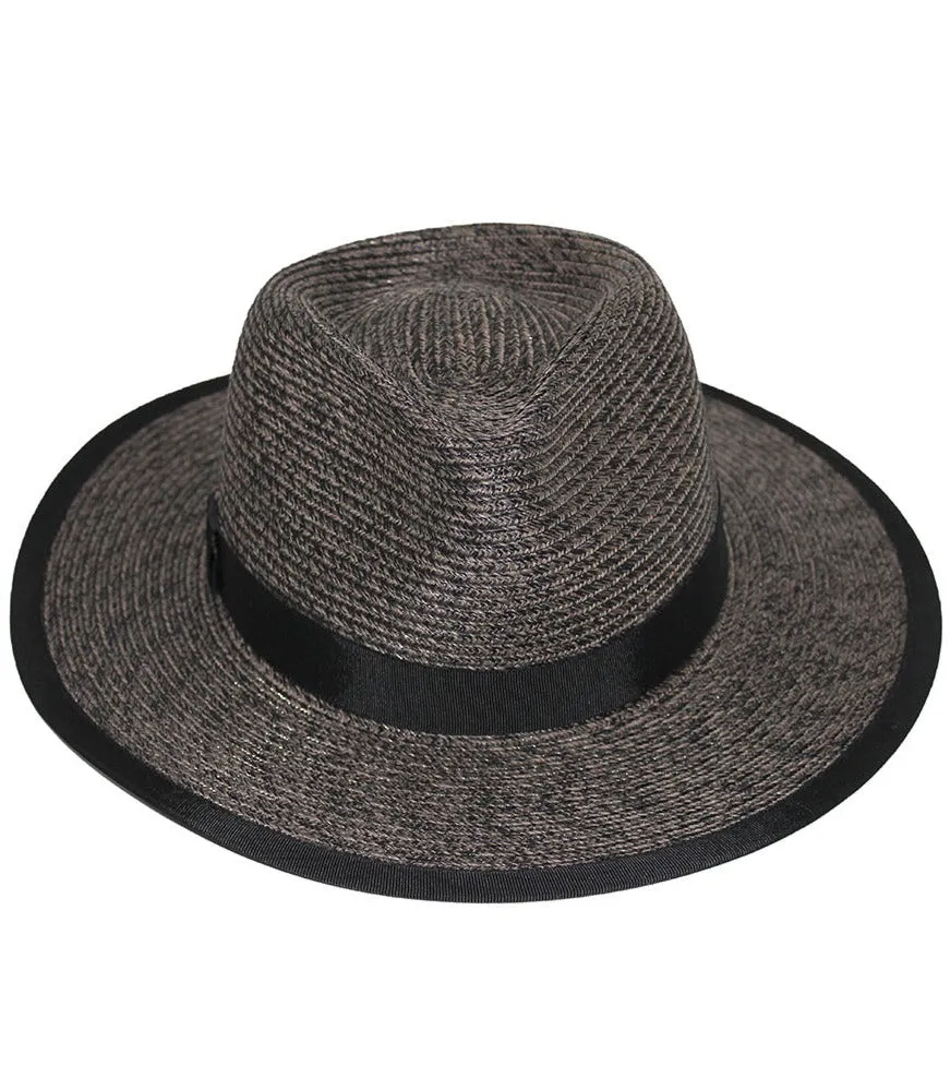Evoke Eumundi Unisex Fedora - Burnt Clove/Black