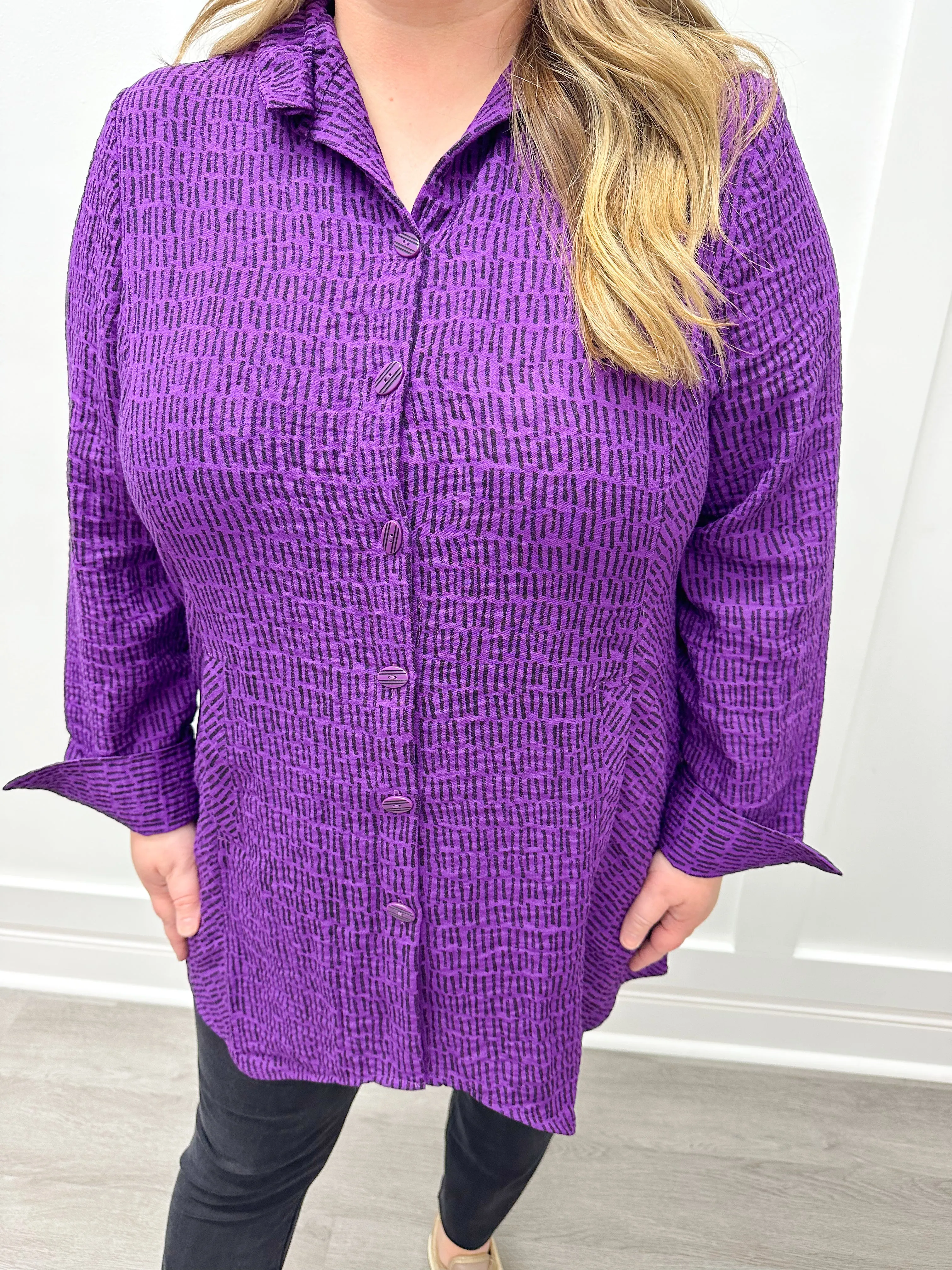 Express Lines Artist Shirt - Plum