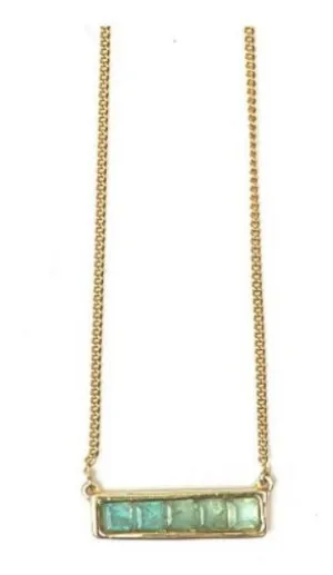 Fair Anita - Multistone Bar Necklace
