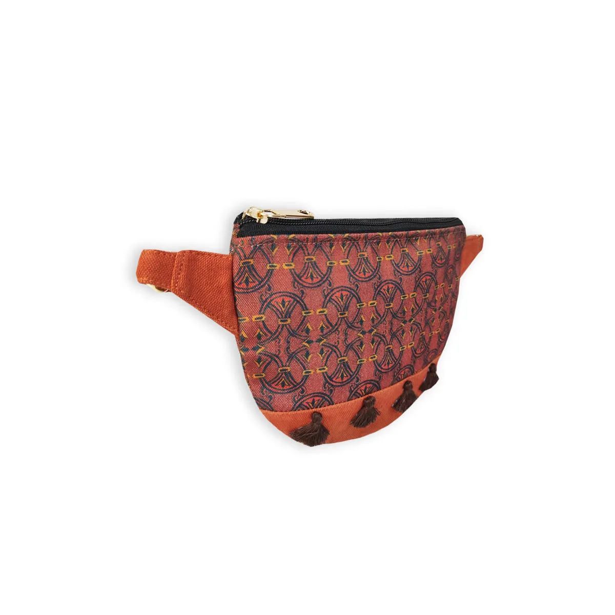 Fanny Pack/Coin Pouch Combo- Maroon Knot