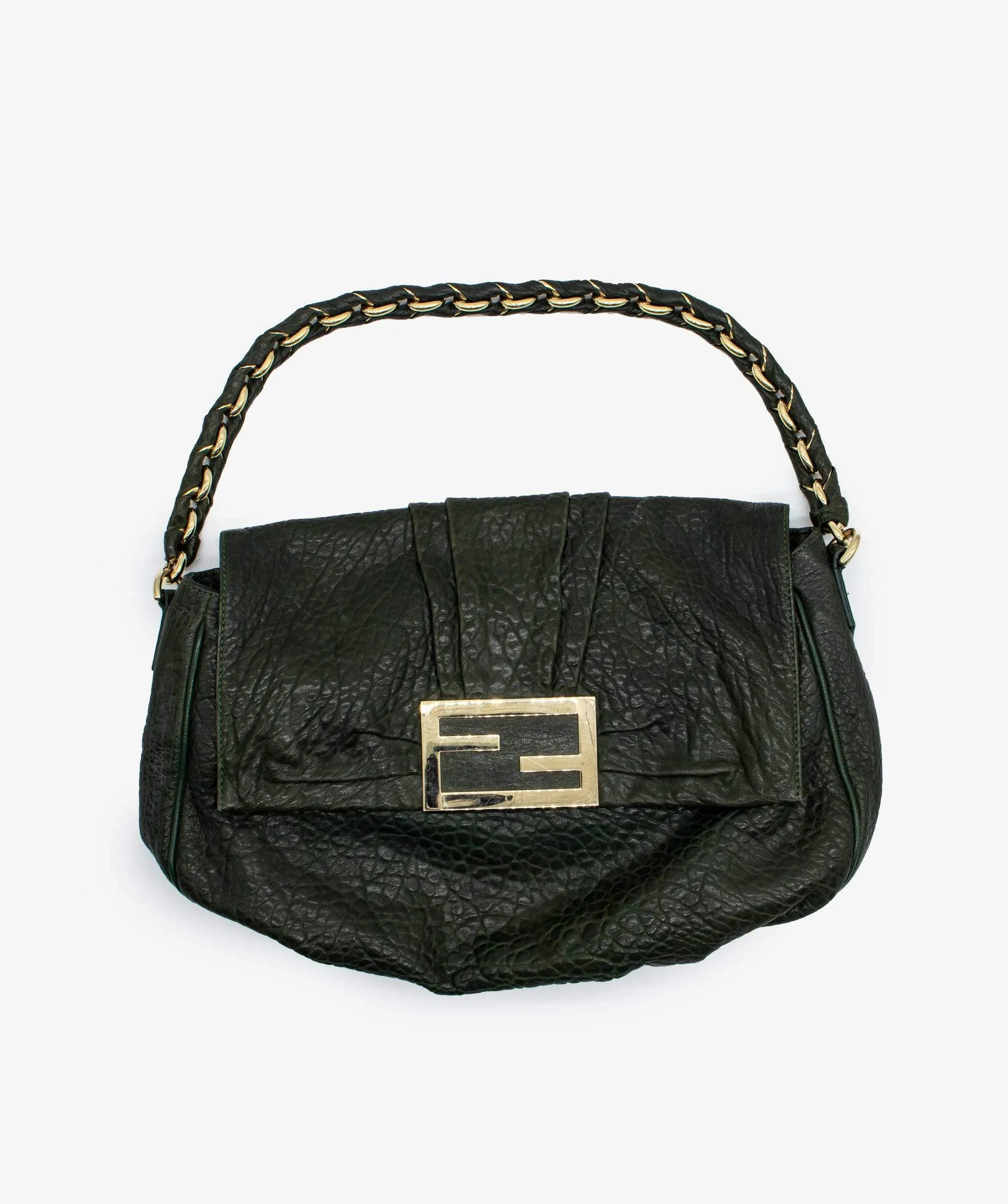 Fendi Leather Mia Flap Bag