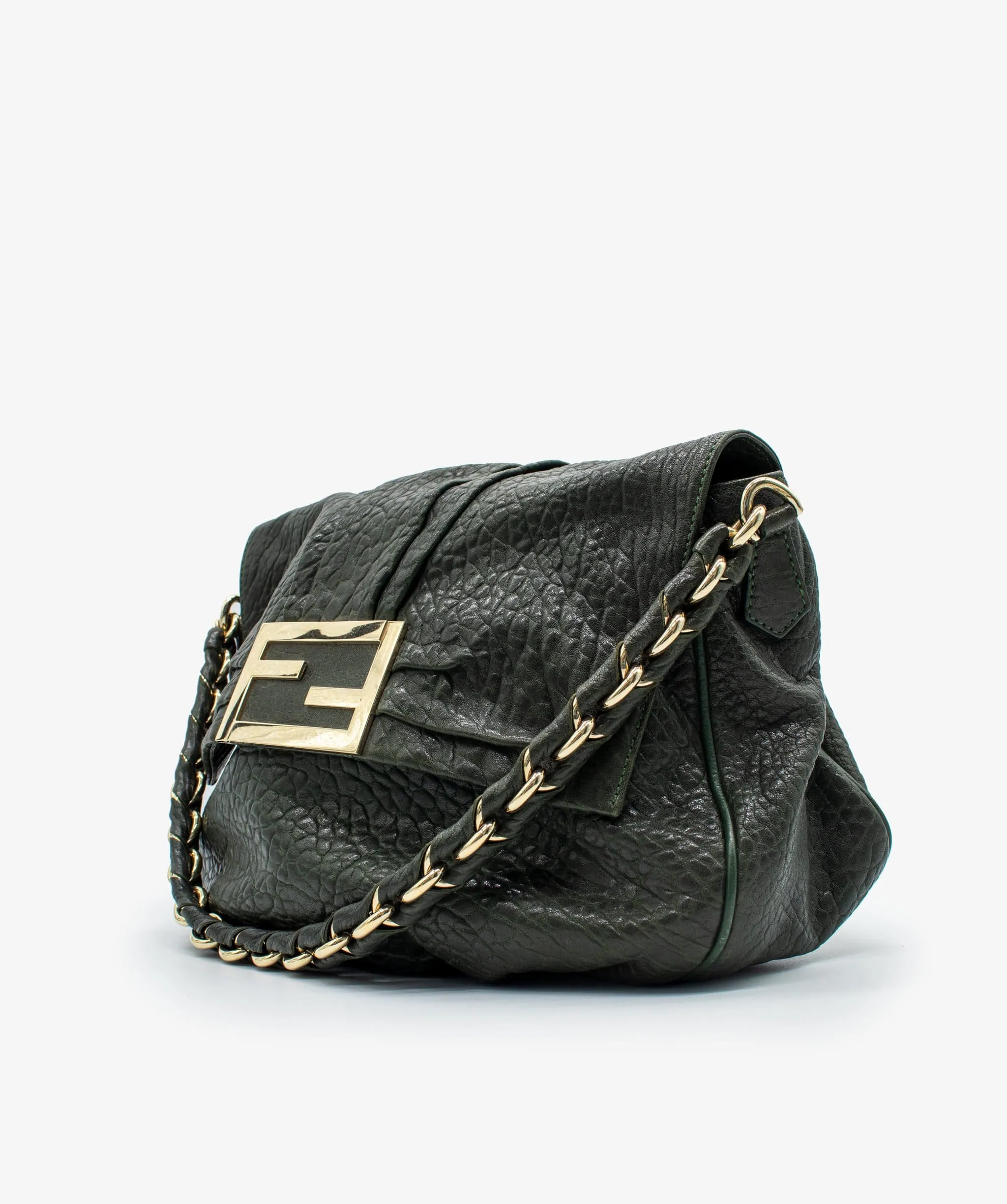 Fendi Leather Mia Flap Bag