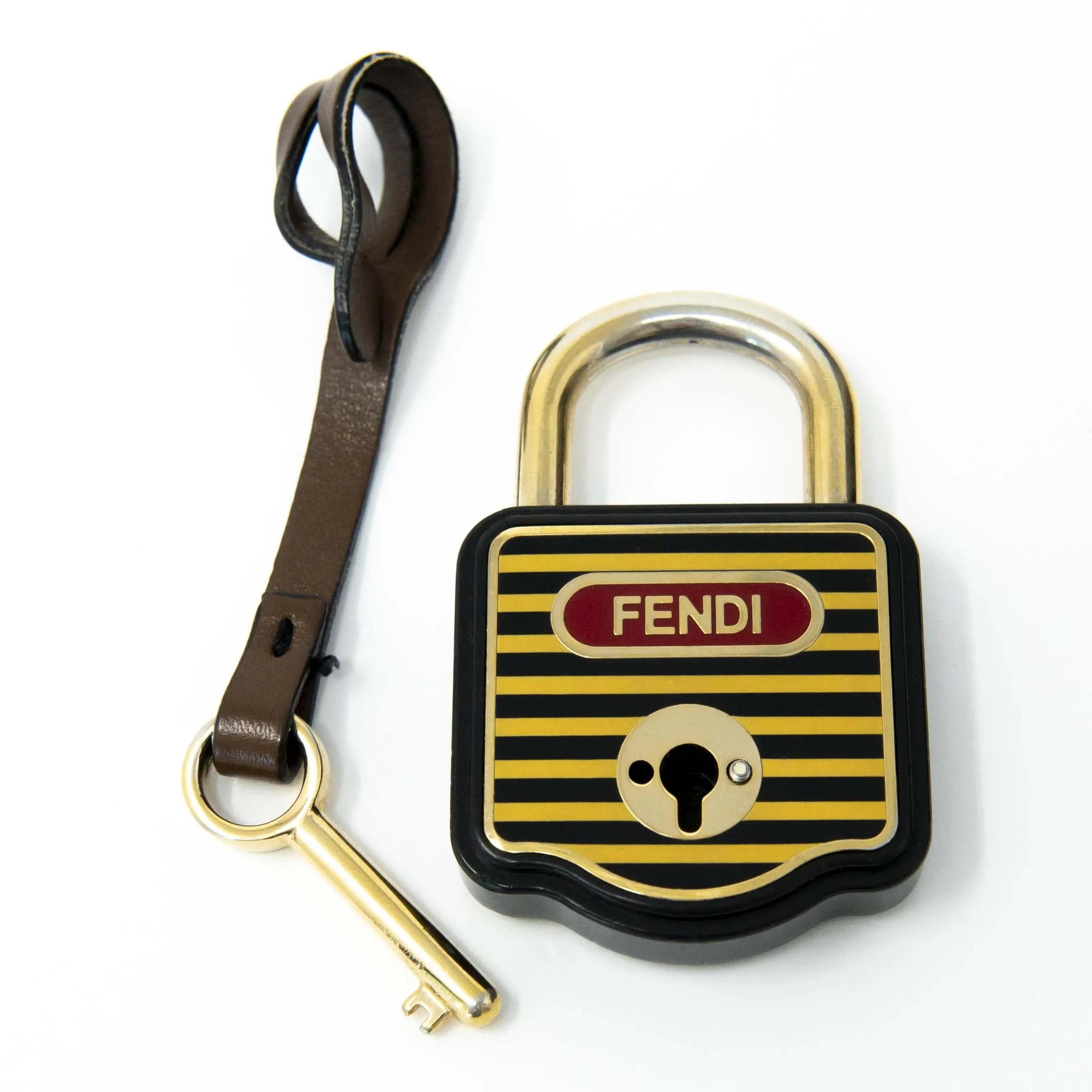 Fendi Multicolour Vintage Pequin Chef Bag