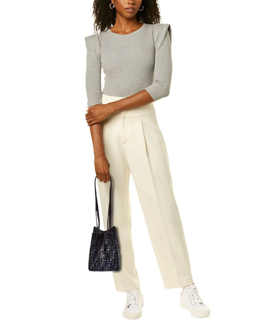 FENDI Origami Mini FF Canvas & Leather Shoulder Bag