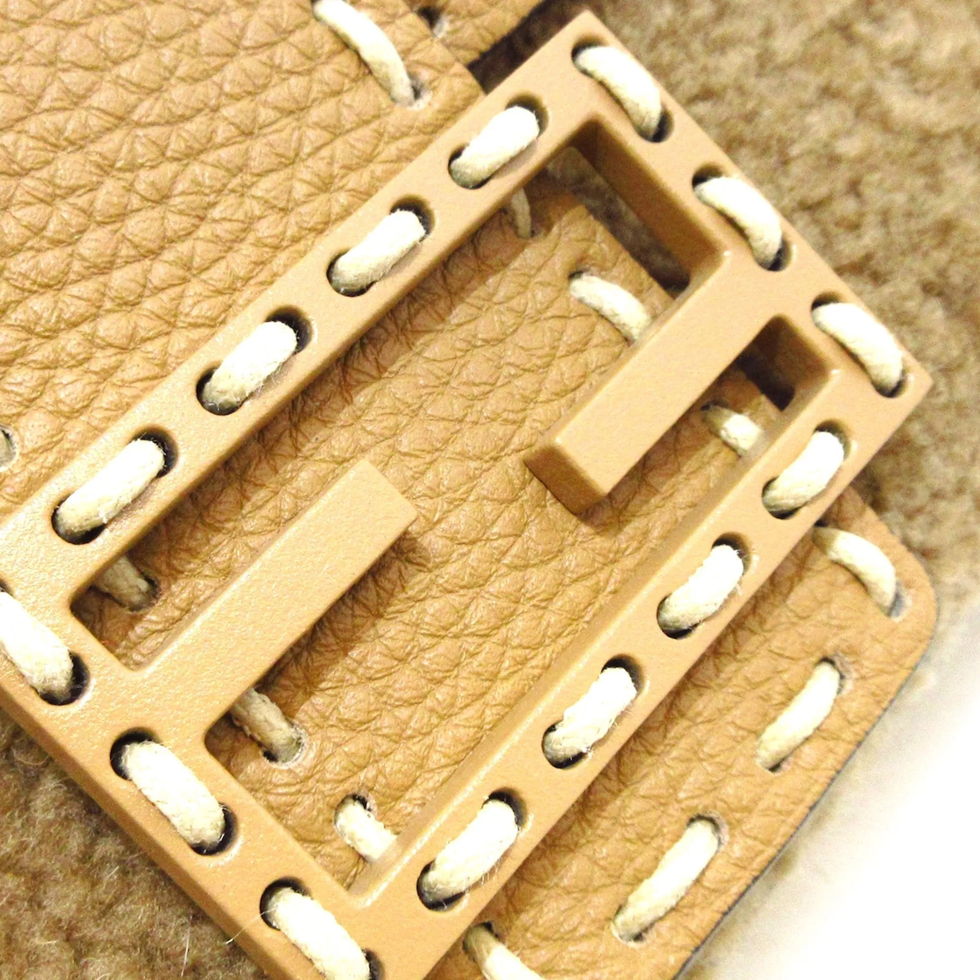 FENDI Shearling Selleria Baguette