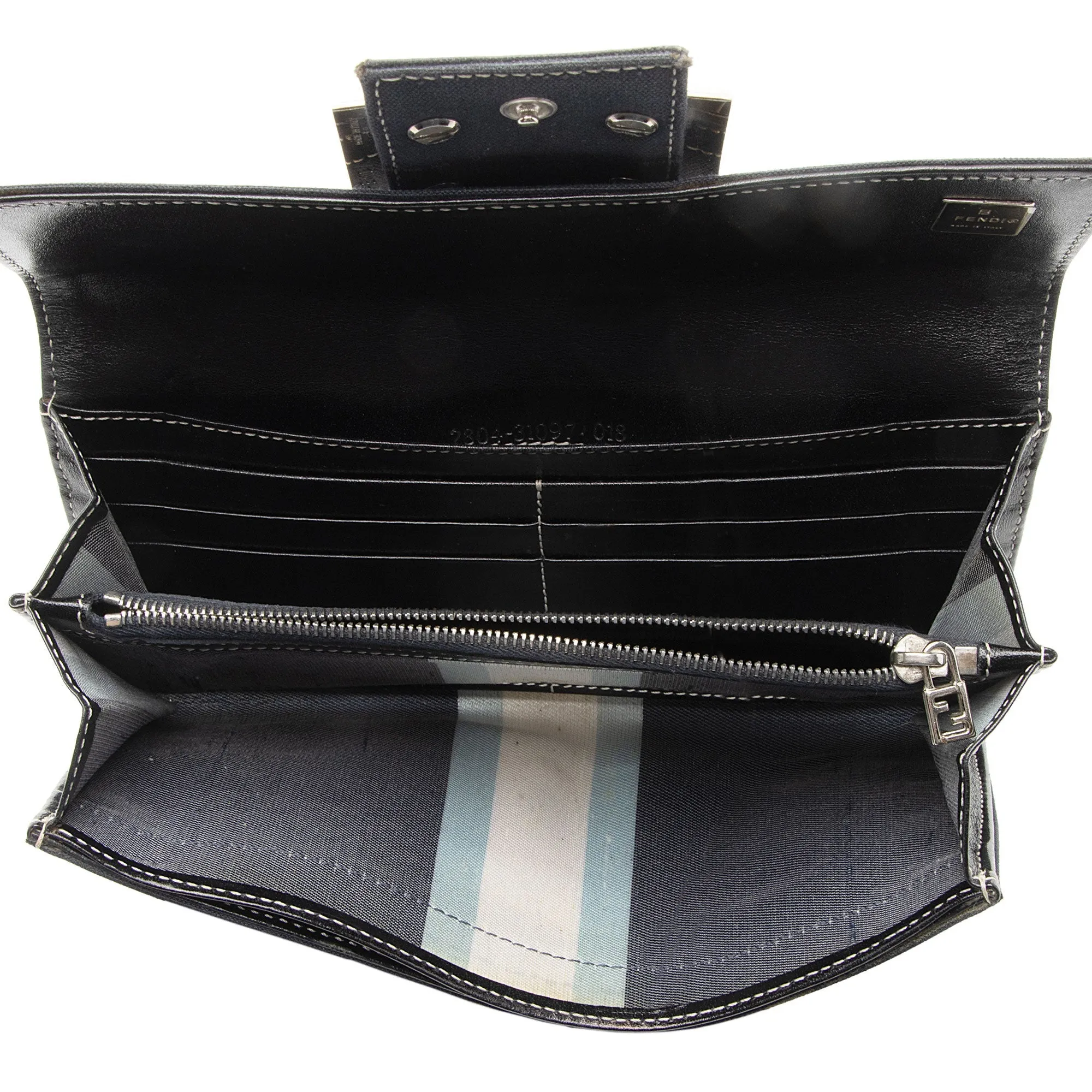 Fendi Vintage Denim Continental Wallet