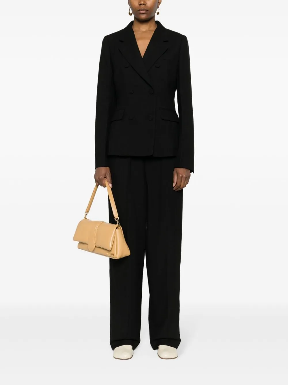 FENDI Wool Double-Breasted Blazer Jacket for Women