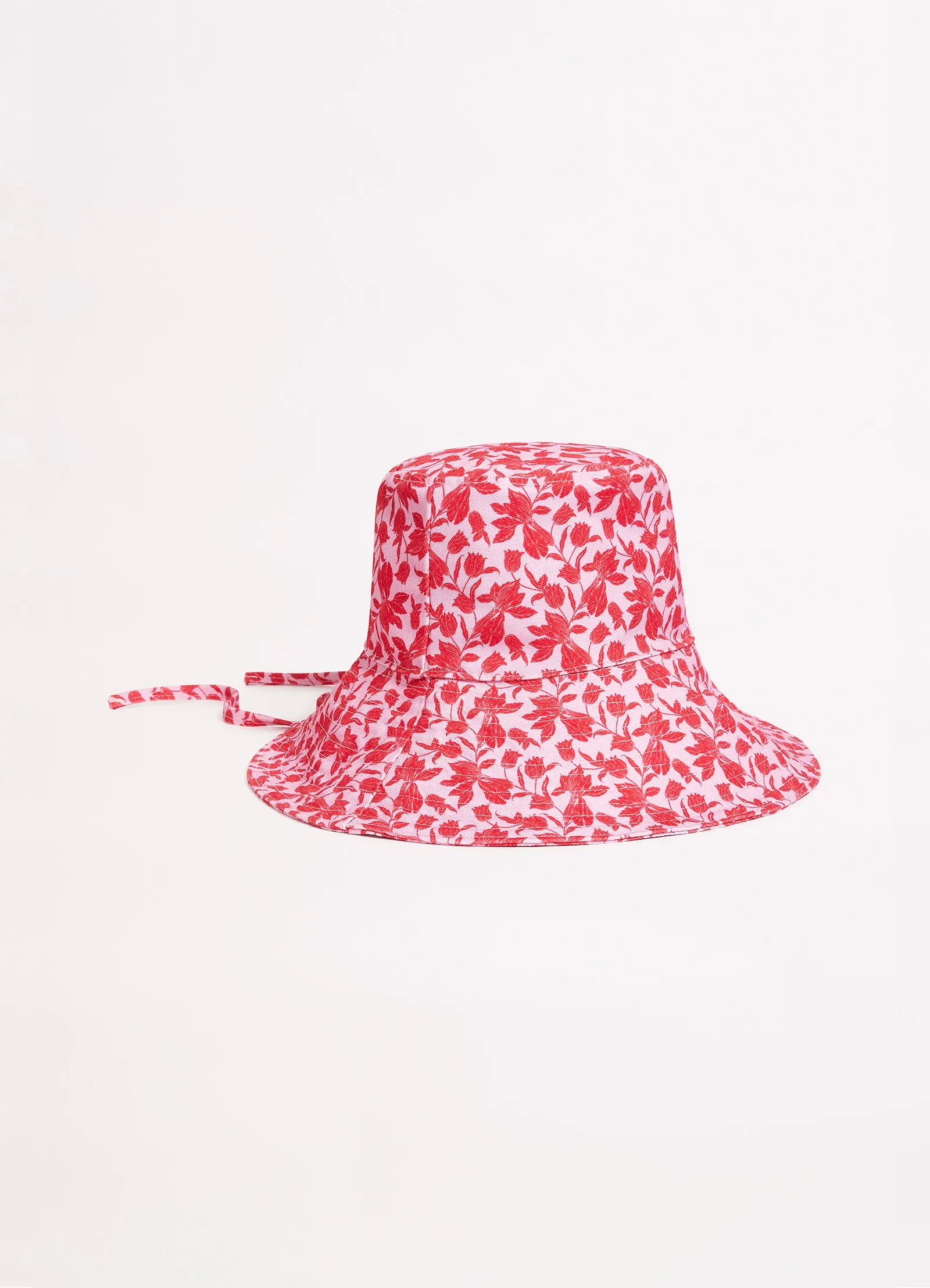Fleur De Bloom Bucket Hat - Chilli