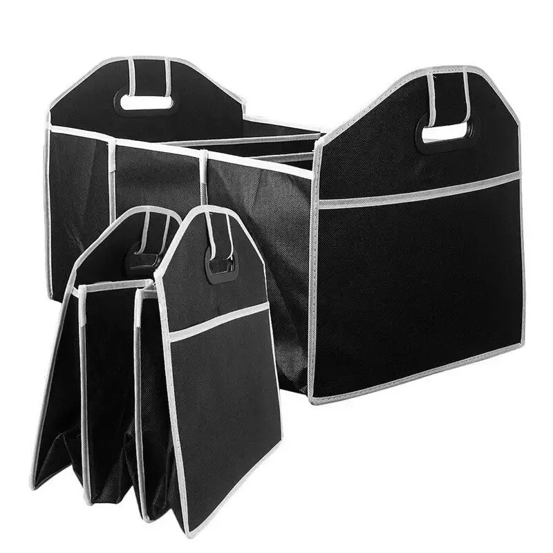 Foldable Black Car Trunk Cargo Storage Bag